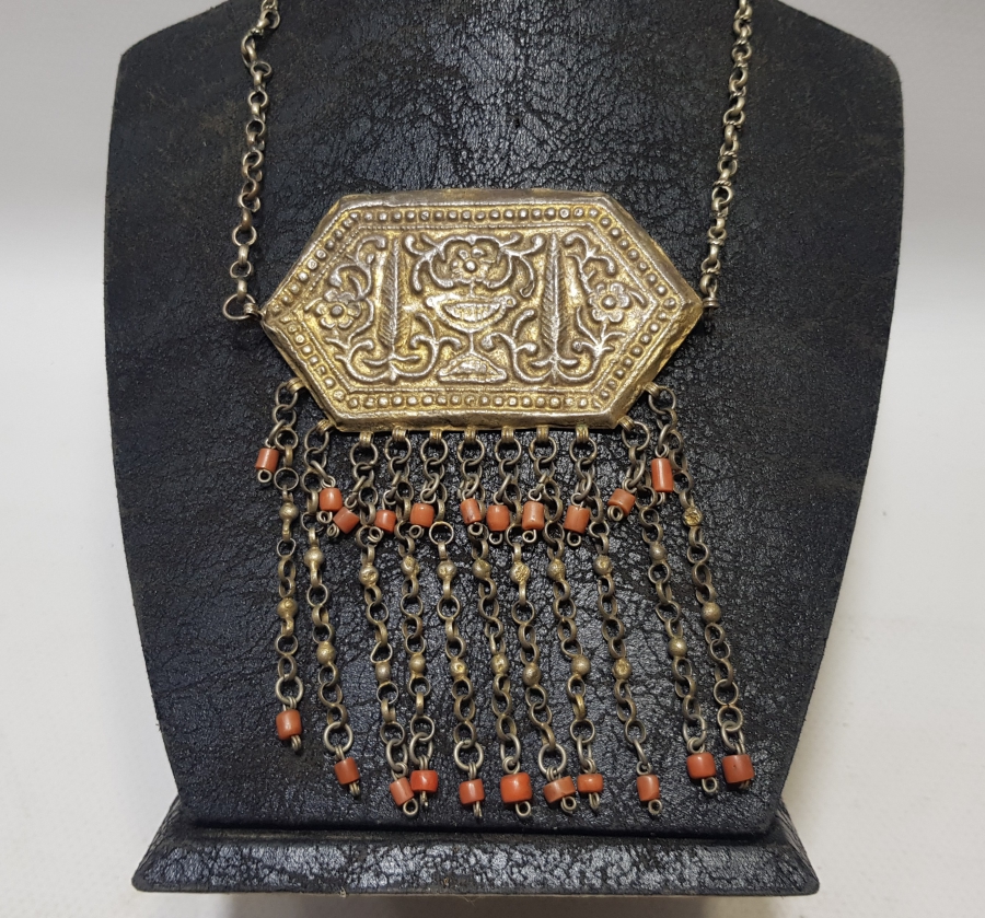 OSMANLI DÖNEMİ MERCANLI VE SELVİLİ GERDANLIK