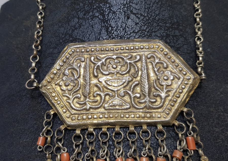 OSMANLI DÖNEMİ MERCANLI VE SELVİLİ GERDANLIK