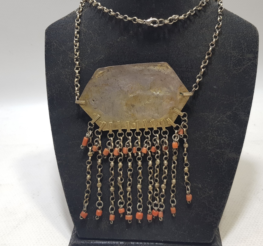 OSMANLI DÖNEMİ MERCANLI VE SELVİLİ GERDANLIK