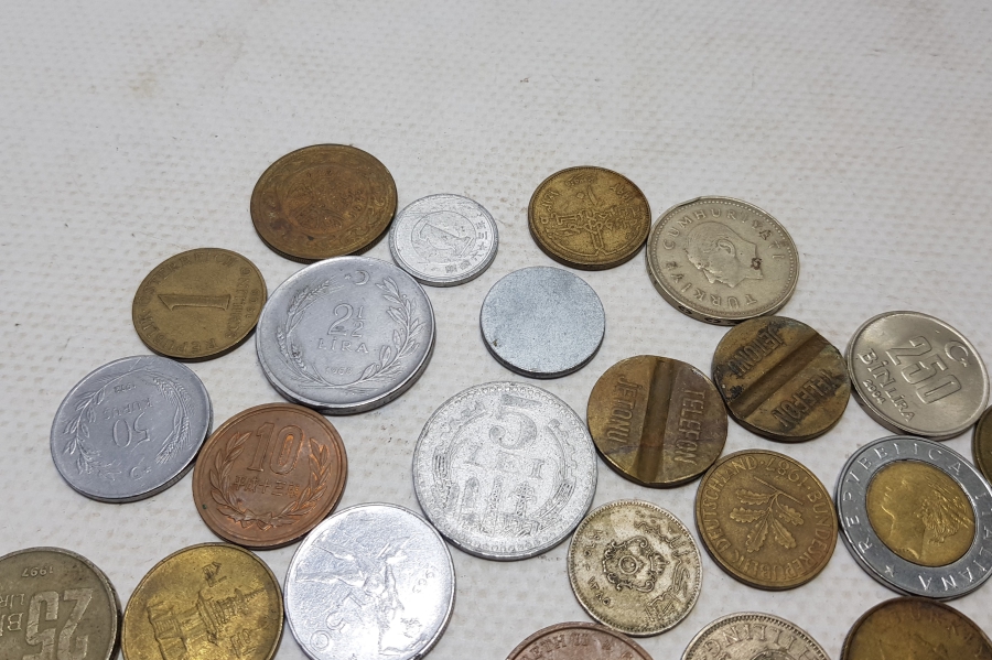 ANTİKA YERLİ VE YABANCI PARA LOTU