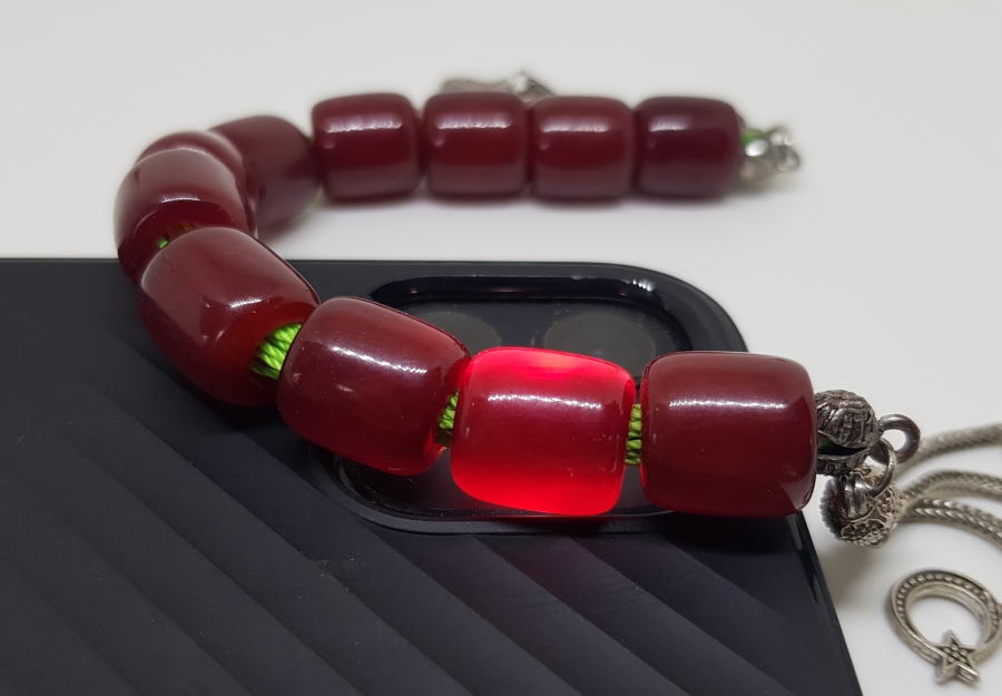 OSMANLI DÖNEMİ SIKMA KEHRİBAR ZAZA TESPİHİ