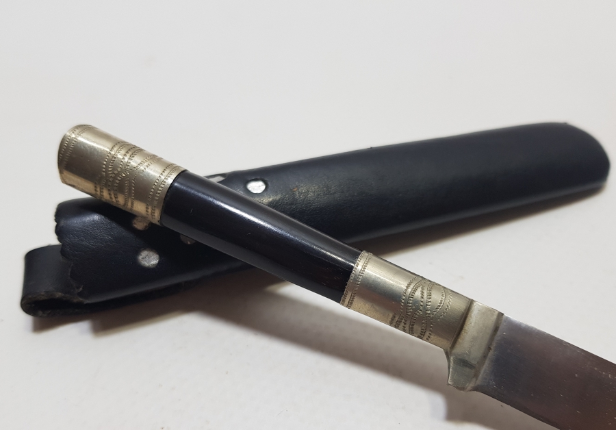 ÖZEL YAPIM GÜMÜŞ APLİKLİ ANTİKA SÜRMENE KAMASI