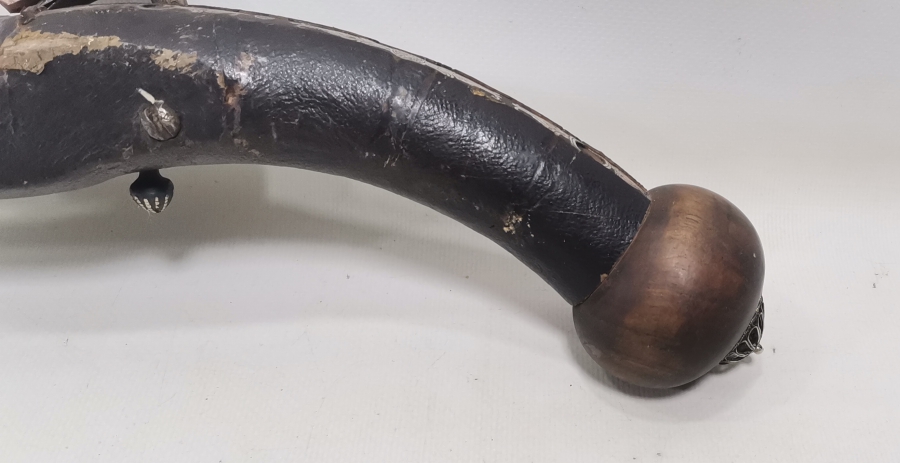 OSMANLI DÖNEMİ GÜMÜŞ ÇAKMA İŞÇİLİKLİ NADİR FORMDA PİŞTOV