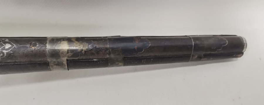 OSMANLI DÖNEMİ GÜMÜŞ ÇAKMA İŞÇİLİKLİ NADİR FORMDA PİŞTOV