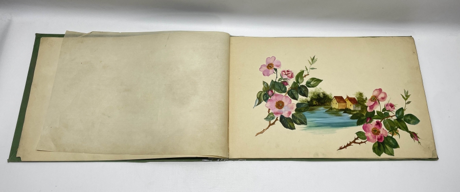 OSMANLI DÖNEMİ DEV BOYDA ÜZERİ OSMANLI DEVLET ARMALI RESİM DEFTERİ