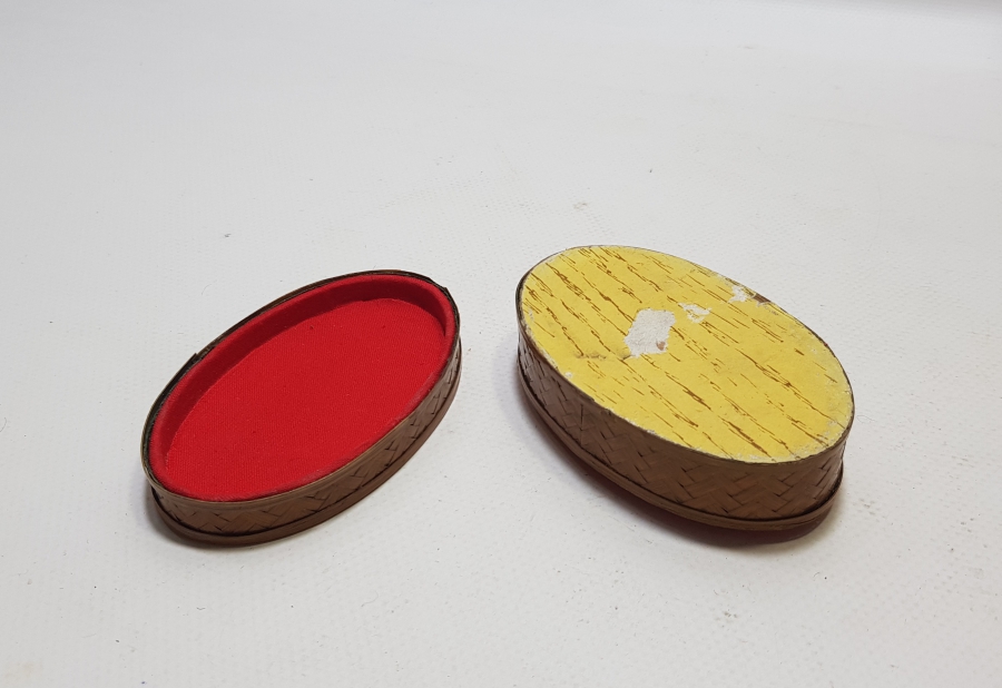 OSMANLI DÖNEMİ EL YAPIMI HASIR ÖRME ÇOK NADİR HURMA YAPRAĞI TESPİH KUTUSU