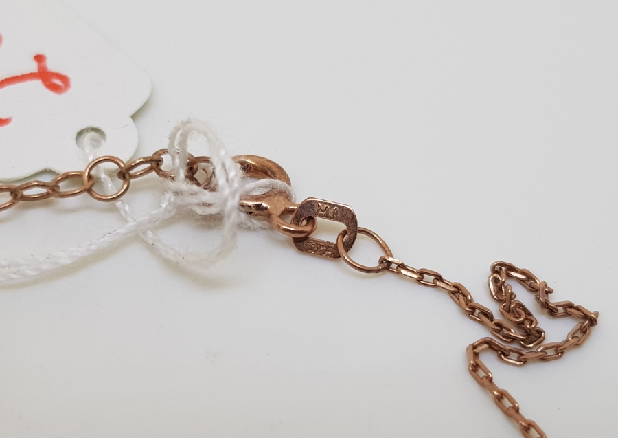 ÖZEL DİZAYN ALTIN KAPLAMA GÜMÜŞ KOLYE