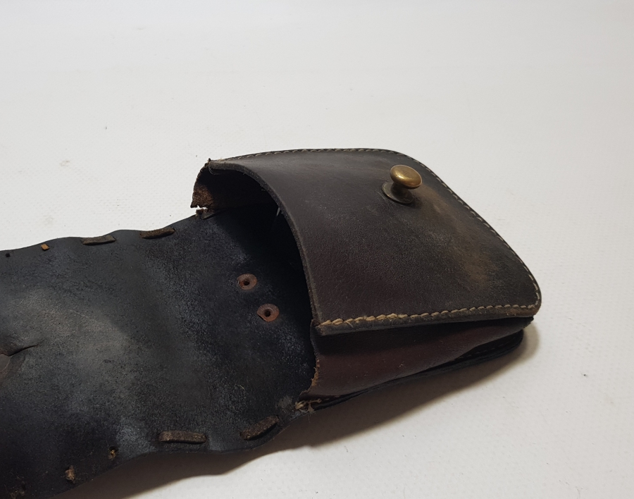 1. DÜNYA SAVAŞI DÖNEMİ ÇOK NADİR DERİ SÜVARİ BEL ÇANTASI