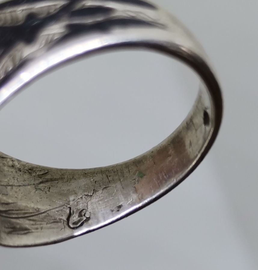 OSMANLI DÖNEMİ AKİK TAŞLI SAVAT İŞÇİLİKLİ ERMENİ YAPIMI VAN YÜZÜK