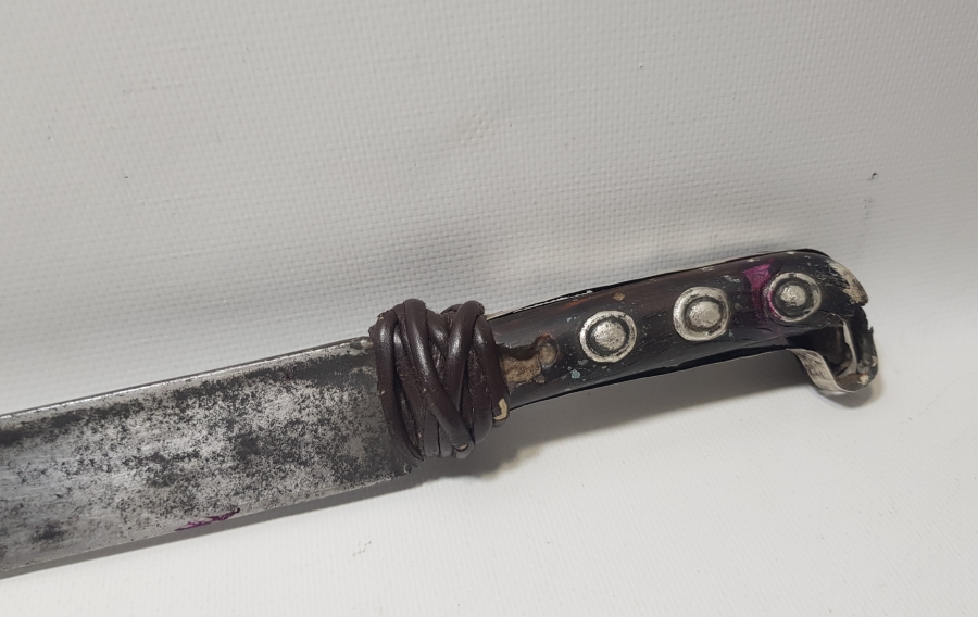 1800 BAŞLARI BOYNUZ SAPLI ÇELİĞİ TÜRK BURGUSU YENİÇERİ PALASI