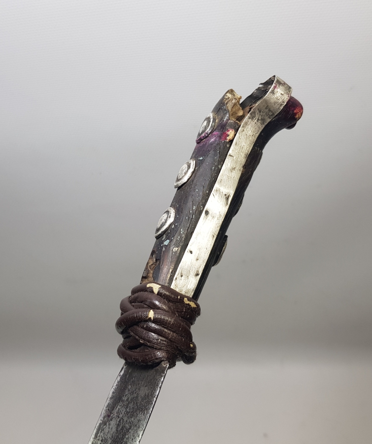 1800 BAŞLARI BOYNUZ SAPLI ÇELİĞİ TÜRK BURGUSU YENİÇERİ PALASI