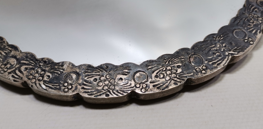 OSMANLI DÖNEMİ KABARTMA İŞÇİLİKLİ KUŞLU AYNA