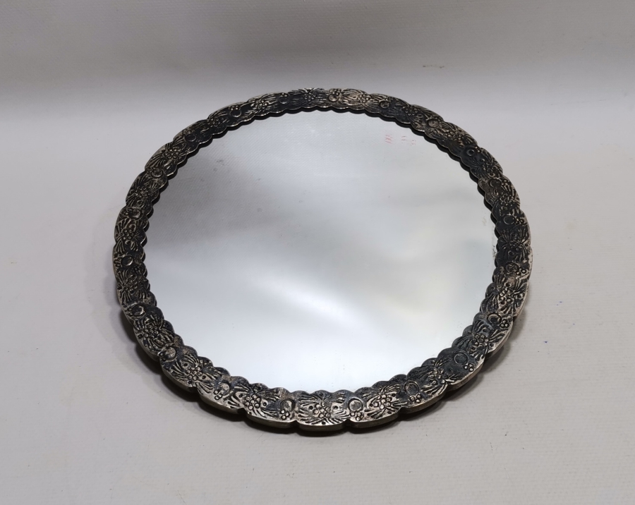 OSMANLI DÖNEMİ KABARTMA İŞÇİLİKLİ KUŞLU AYNA