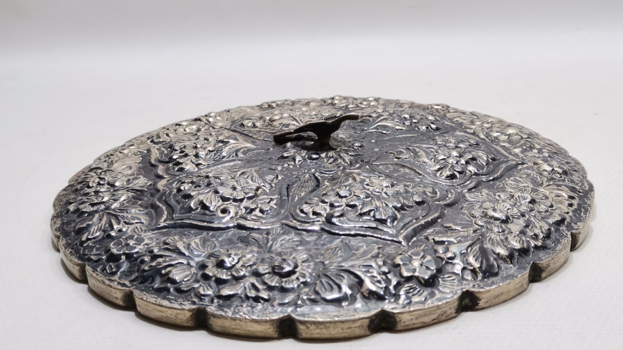 OSMANLI DÖNEMİ KABARTMA İŞÇİLİKLİ KUŞLU AYNA