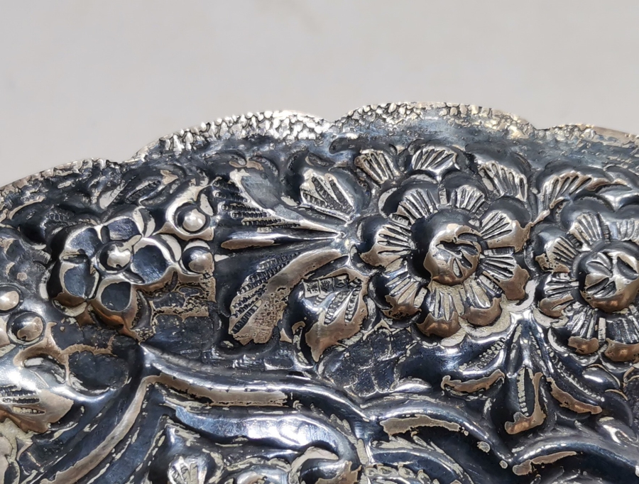 OSMANLI DÖNEMİ KABARTMA İŞÇİLİKLİ KUŞLU AYNA