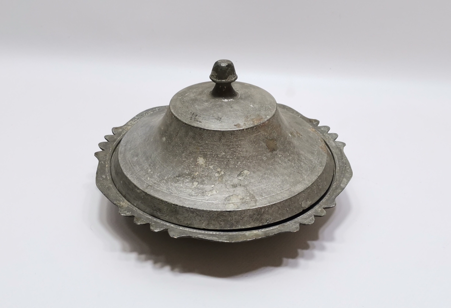 KAPAĞINDA VE LENGERİNDE AYNI YAZI BULUNAN NADİR AĞA LENGERİ