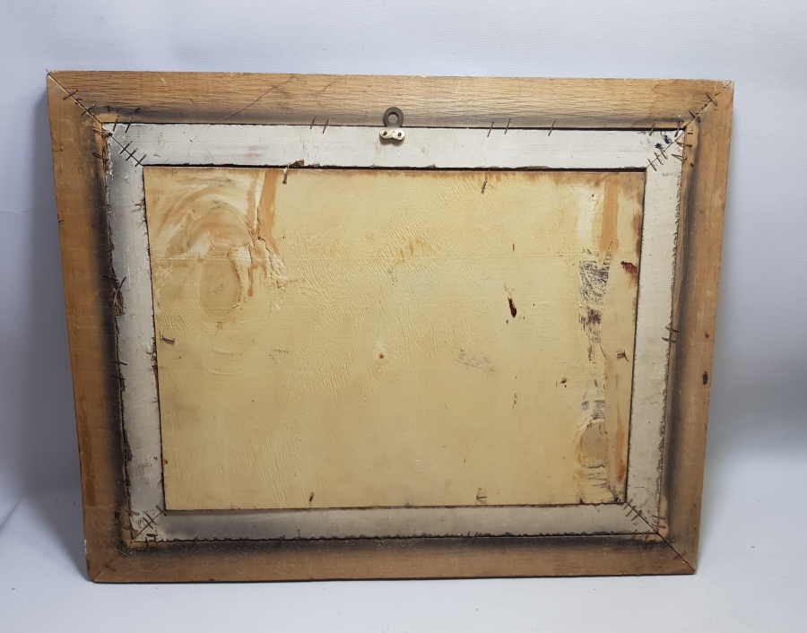 AHŞAP ÇERÇEVESİNDE ANTİKA TESTERE İŞÇİLİKLİ BÜYÜK BOY HAT LEVHA