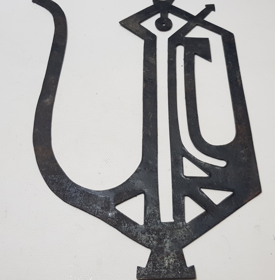 İBRİK FORMUNDA YAPILMIŞ OSMANLI DÖNEMİ TEKKE İŞİ METAL HAT LEVHA