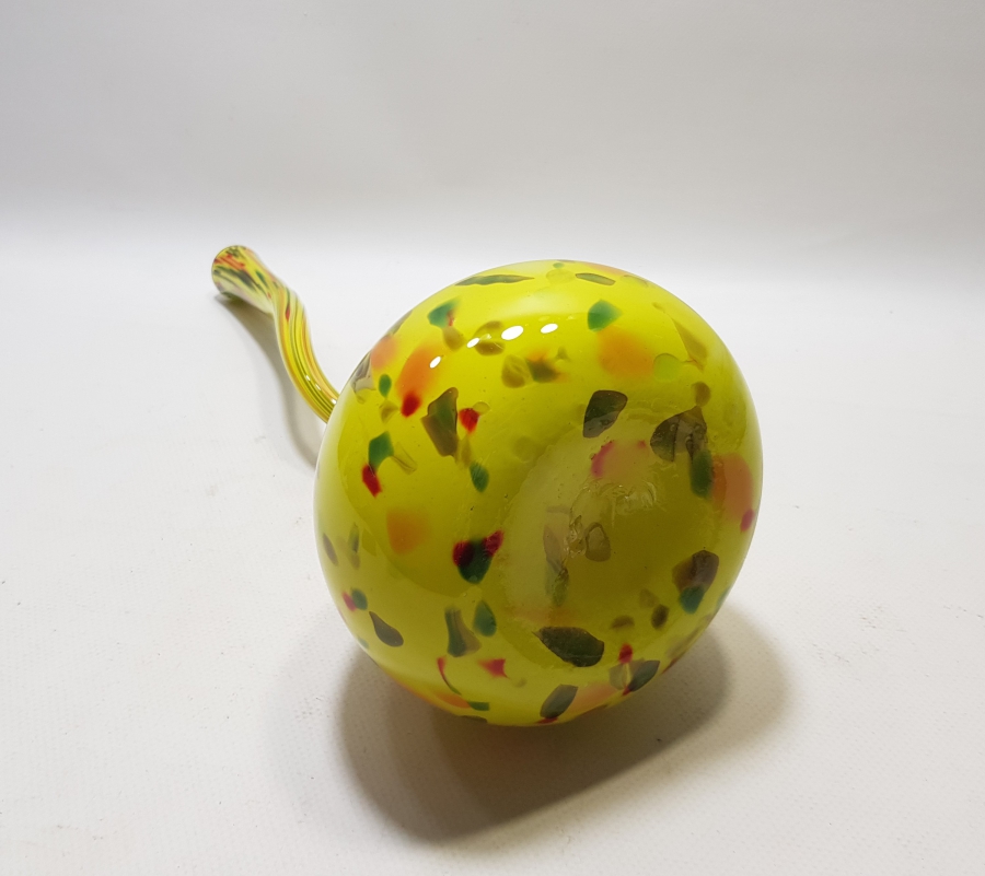 ÜFLEME CAMDAN MAMUL KOPARMA İŞÇİLİKLİ BÜYÜK BOY ANTİKA MURANO KARANFİLLİK