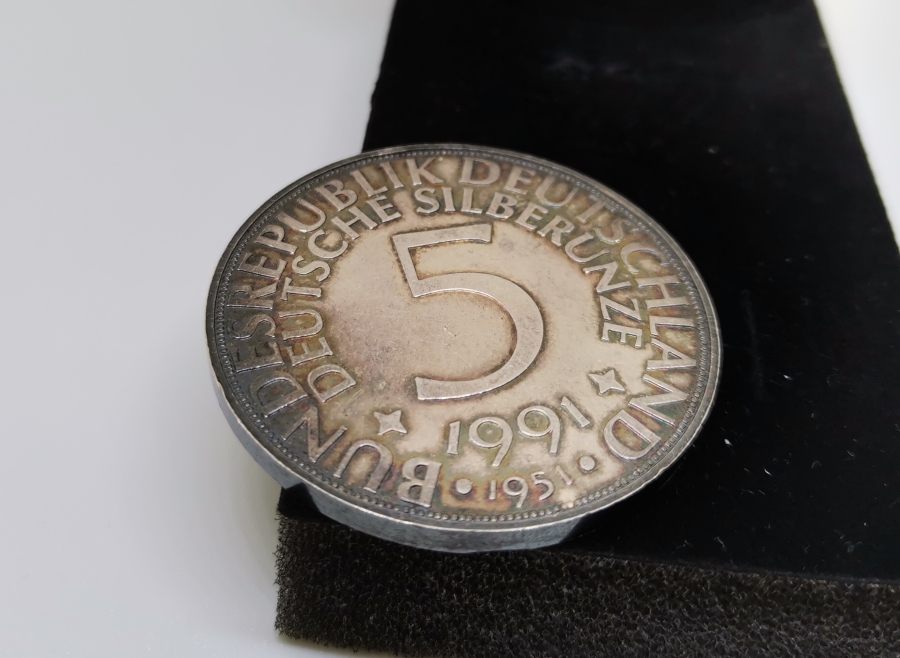 1 ONSLUK SAF GÜMÜŞ ALMAN HATIRA PARA