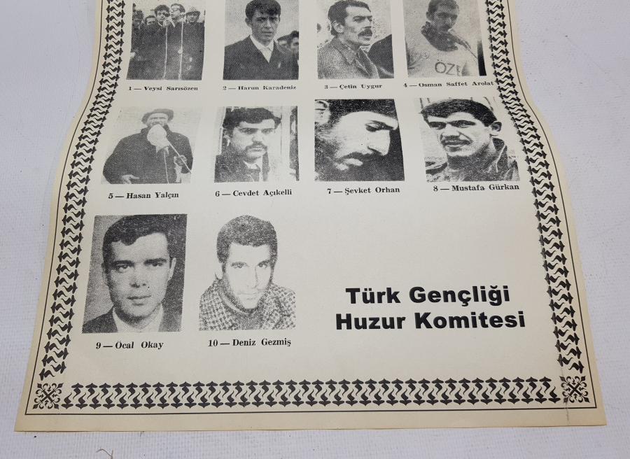 1970 LERDEN ÇOK NADİR BÜYÜK BOY SİYASİ AFİŞ