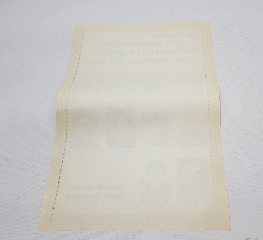 1970 LERDEN ÇOK NADİR BÜYÜK BOY SİYASİ AFİŞ