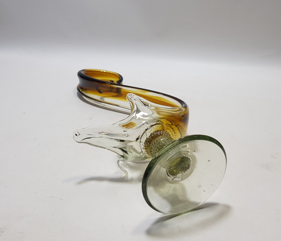 KUĞU FORMUNDA YAPILMIŞ ANTİKA MURANO BÜYÜK BOY LOKUMLUK