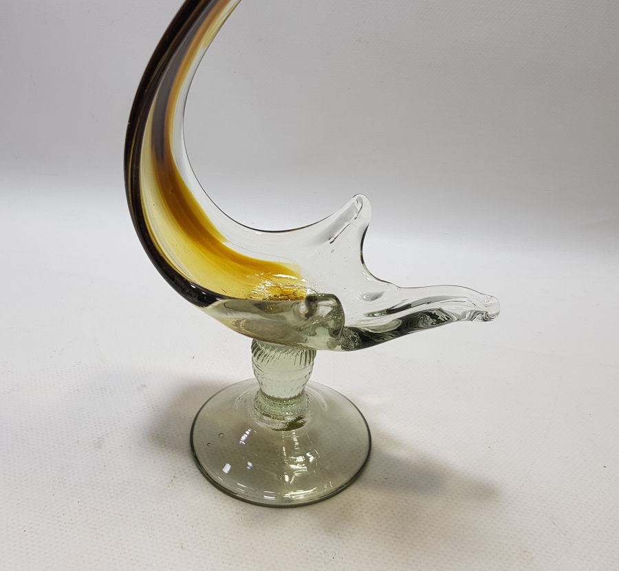 KUĞU FORMUNDA YAPILMIŞ ANTİKA MURANO BÜYÜK BOY LOKUMLUK