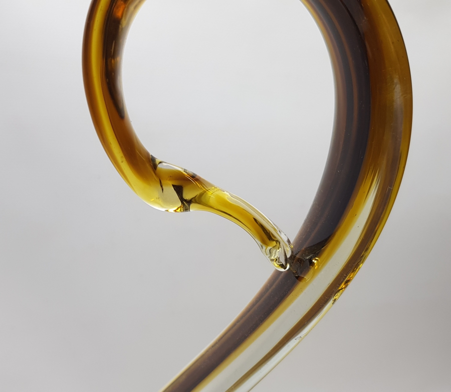 KUĞU FORMUNDA YAPILMIŞ ANTİKA MURANO BÜYÜK BOY LOKUMLUK