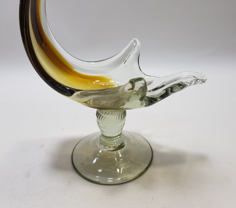 KUĞU FORMUNDA YAPILMIŞ ANTİKA MURANO BÜYÜK BOY LOKUMLUK