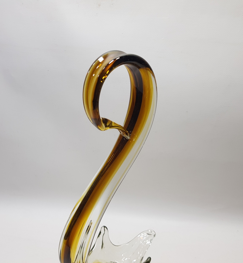 KUĞU FORMUNDA YAPILMIŞ ANTİKA MURANO BÜYÜK BOY LOKUMLUK