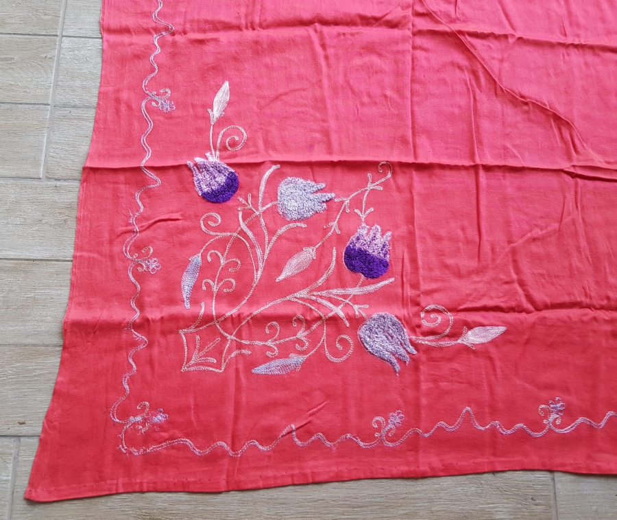 OSMANLI DÖNEMİ SUZANİ İŞLİ GELİN HAMAM BOHÇASI