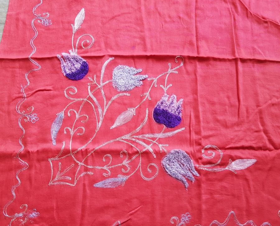 OSMANLI DÖNEMİ SUZANİ İŞLİ GELİN HAMAM BOHÇASI