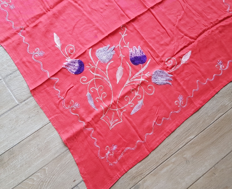 OSMANLI DÖNEMİ SUZANİ İŞLİ GELİN HAMAM BOHÇASI