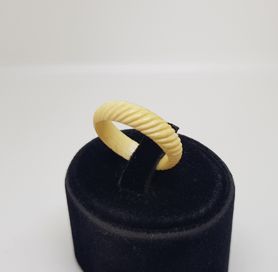 OSMANLI DÖNEMİ FİLDİŞİ BURGULU YÜZÜK