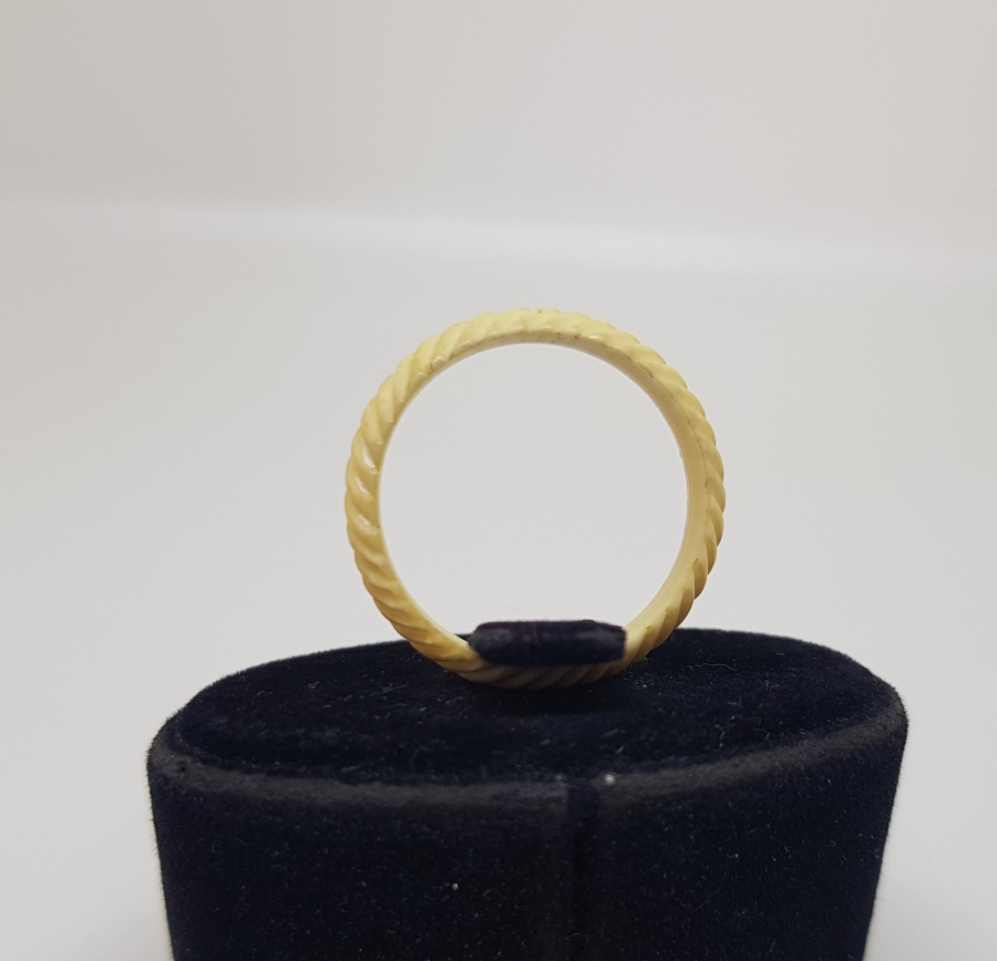 OSMANLI DÖNEMİ FİLDİŞİ BURGULU YÜZÜK