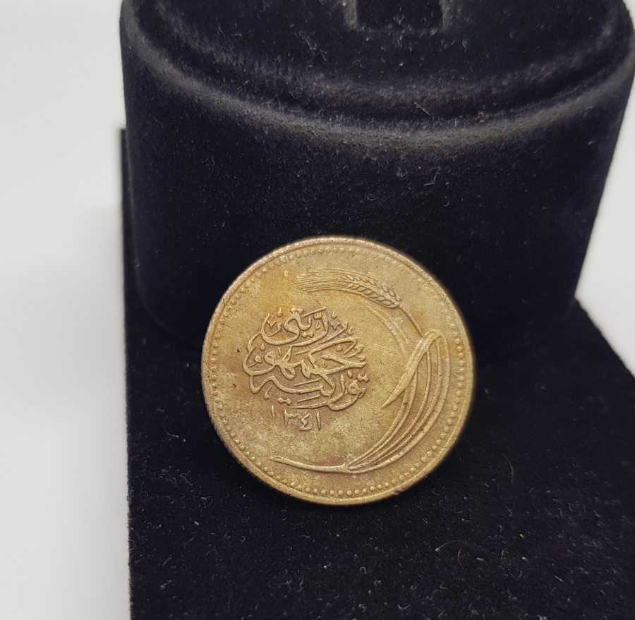 CUMHURİYET BAŞI OSMANLICA YAZILI KOLEKSİYONLUK 5 PARA