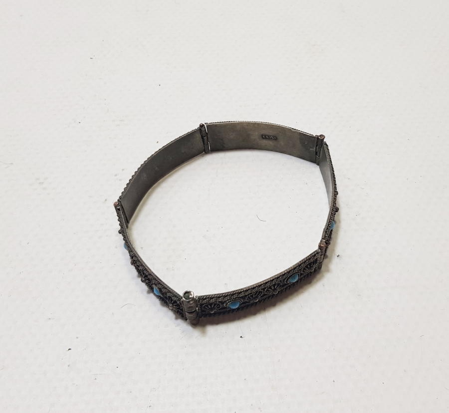 CUMHURİYET BAŞLARI EL İŞİ OZEL YAPIM ANTİKA BİLEKLİK - BİLEZİK