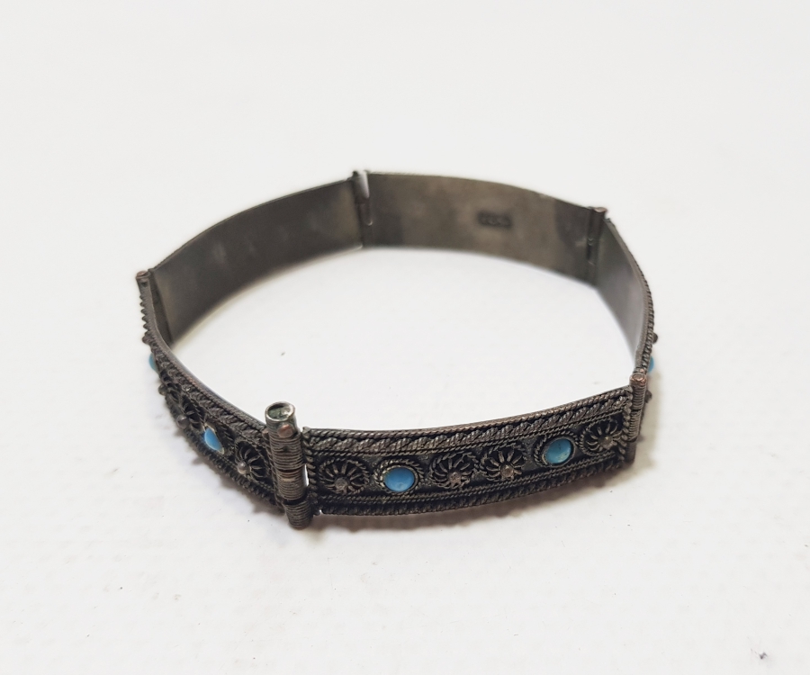 CUMHURİYET BAŞLARI EL İŞİ OZEL YAPIM ANTİKA BİLEKLİK - BİLEZİK