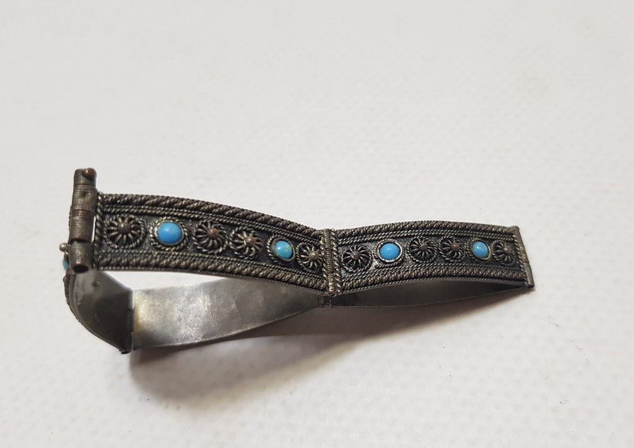 CUMHURİYET BAŞLARI EL İŞİ OZEL YAPIM ANTİKA BİLEKLİK - BİLEZİK