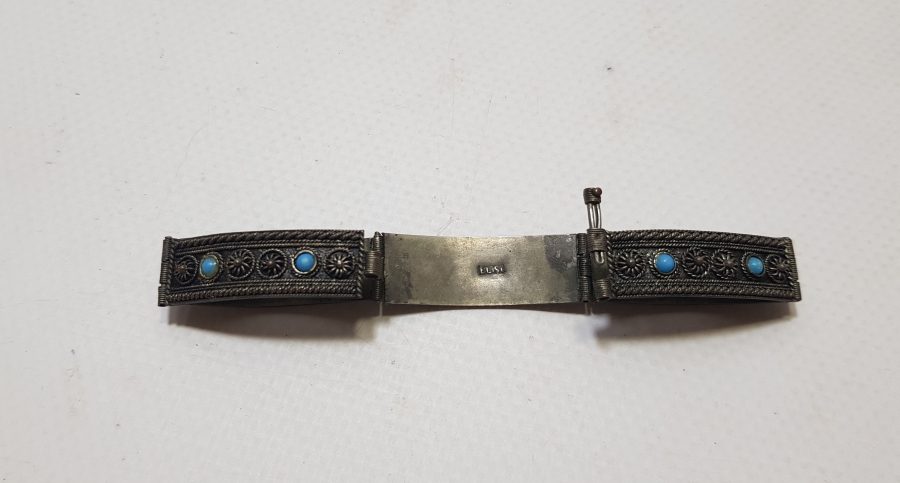 CUMHURİYET BAŞLARI EL İŞİ OZEL YAPIM ANTİKA BİLEKLİK - BİLEZİK