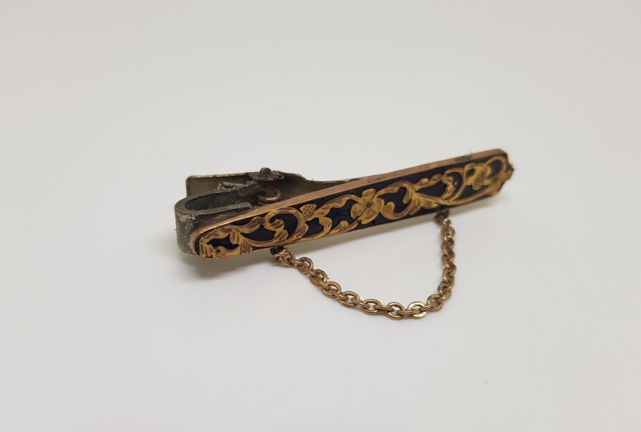 OLTU TAŞLI ANTİKA ALTIN KRAVAT İĞNESİ