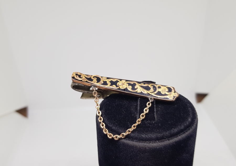 OLTU TAŞLI ANTİKA ALTIN KRAVAT İĞNESİ