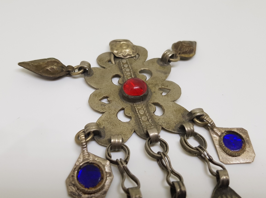 TÜRKMEN İŞİ EL YAPIMI ANTİKA FES SÜSÜ