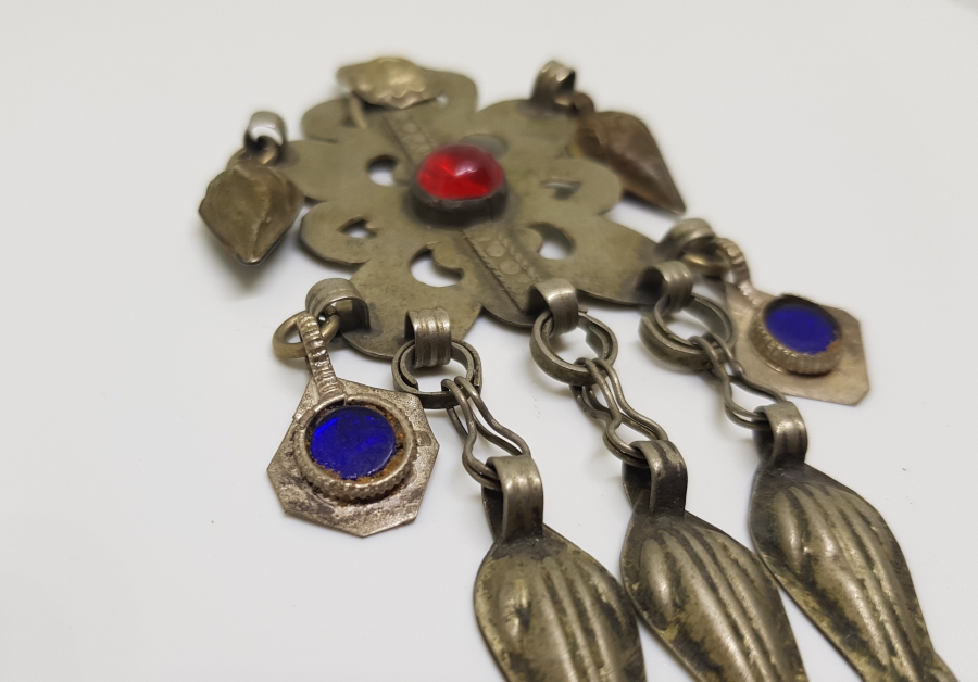 TÜRKMEN İŞİ EL YAPIMI ANTİKA FES SÜSÜ