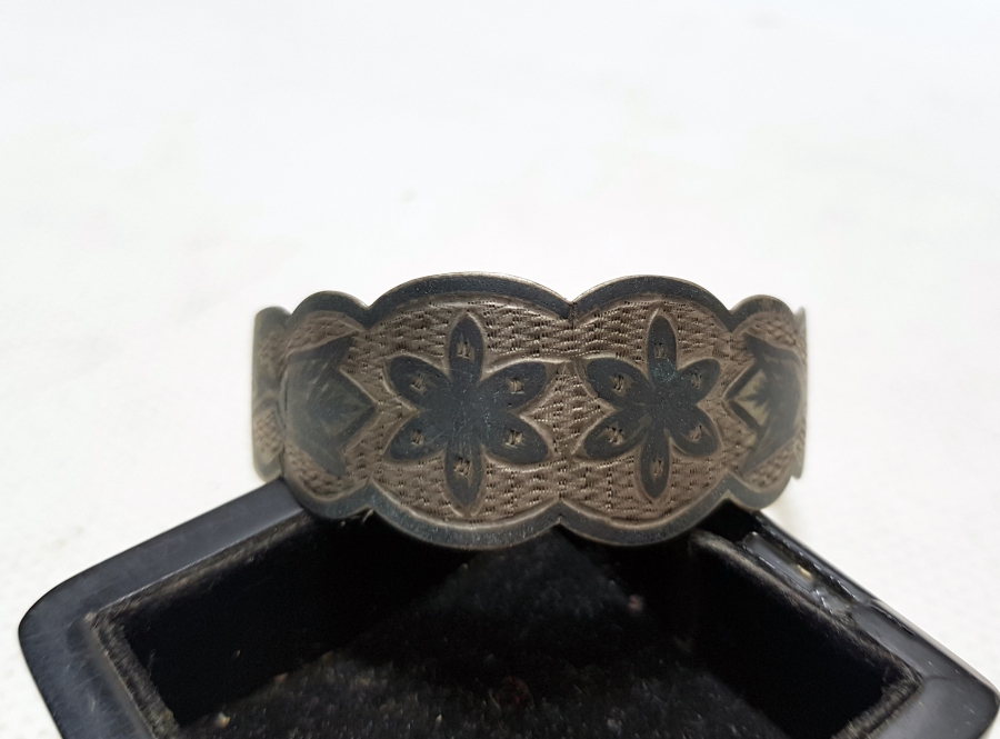 OSMANLI DÖNEMİ ÜZERİ VAN LALELİ VE OSMANLI YILDIZLI ERMENİ İŞİ GÜMÜŞ BİLEZİK