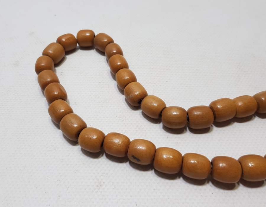 EL YAPIMI ANTİKA BÜYÜK BOY AHŞAP TESPİH