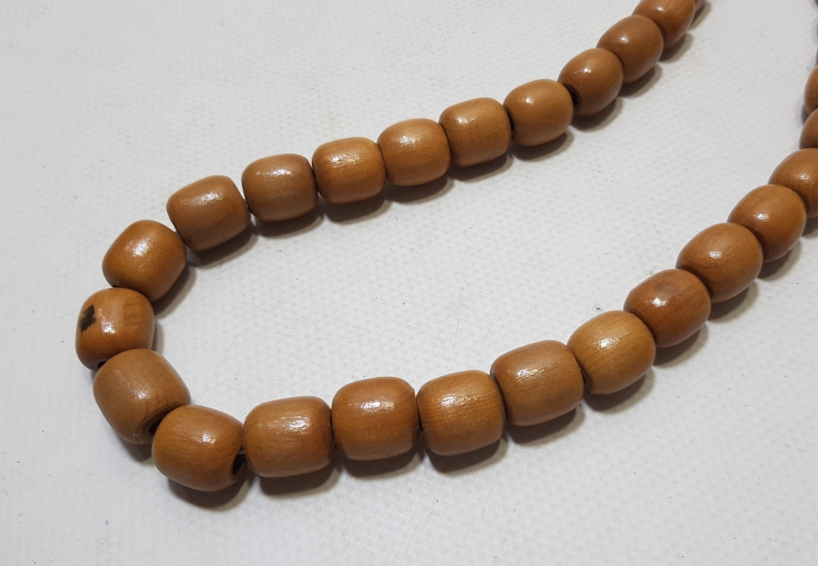 EL YAPIMI ANTİKA BÜYÜK BOY AHŞAP TESPİH