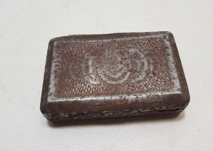 OSMANLI DÖNEMİ KALEM İŞÇİLİKLİ ASKERİ TÜTÜN TABAKASI