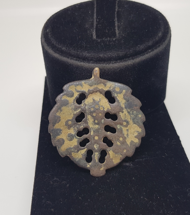 OSMANLI DÖNEMİ HAYAT AĞAÇLI BRONZ ŞAMAN İŞİ KOLYE UCU